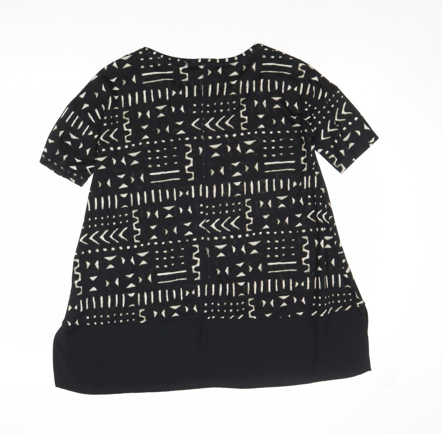 Womens UK Size 8 NEXT Black Basic Blouse