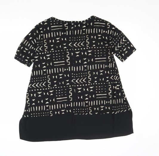 Womens UK Size 8 NEXT Black Basic Blouse