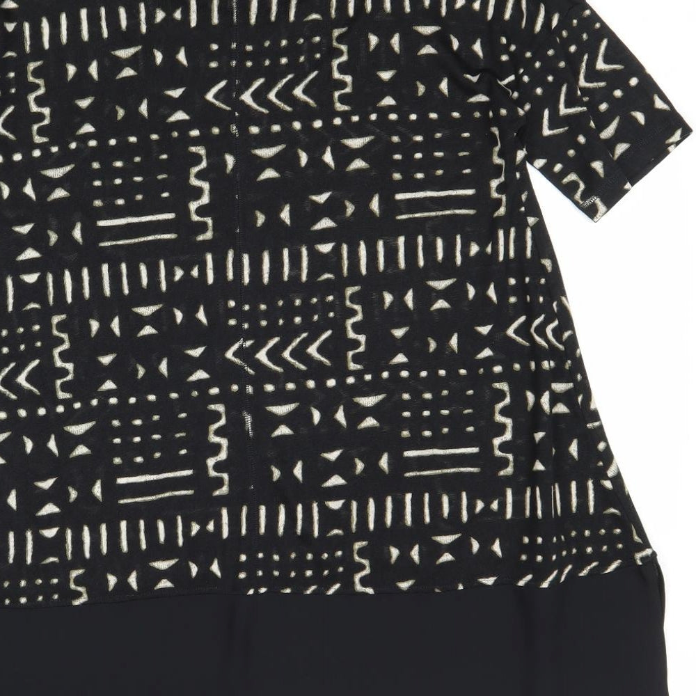 Womens UK Size 8 NEXT Black Basic Blouse