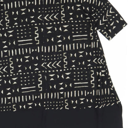 Womens UK Size 8 NEXT Black Basic Blouse
