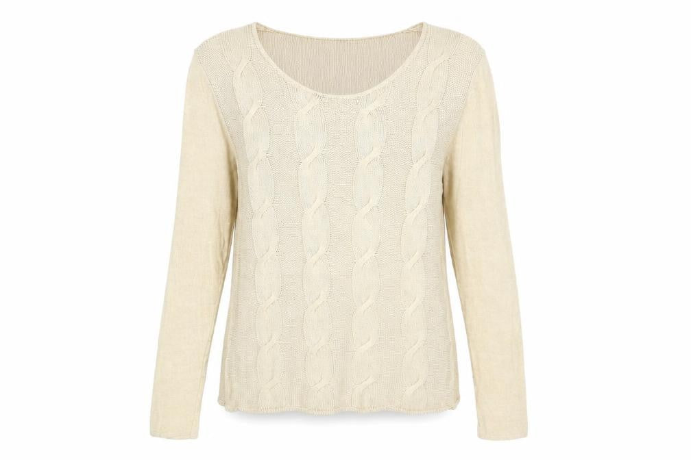 Womens UK Size L Country Casuals Beige Pullover Jumper