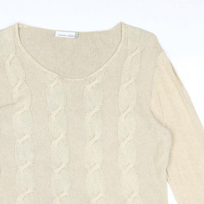 Womens UK Size L Country Casuals Beige Pullover Jumper