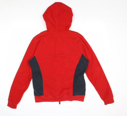 Sea of Sky Mens Red Polyester Full Zip Hoodie Size L - I Love NZ