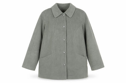 Womens UK Size 16 EWM Green Overcoat