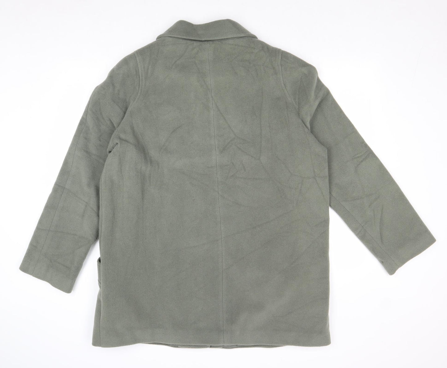 Womens UK Size 16 EWM Green Overcoat