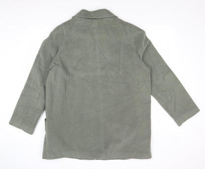 Womens UK Size 16 EWM Green Overcoat