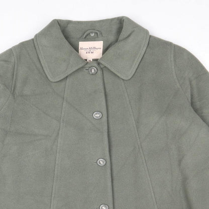 Womens UK Size 16 EWM Green Overcoat