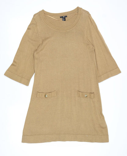 Womens UK Size M H&M Brown Pullover Jumper