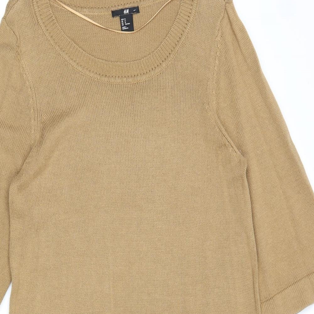 Womens UK Size M H&M Brown Pullover Jumper