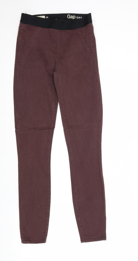 Gap Womens Purple Cotton Jegging Jeans Size 25 in Regular