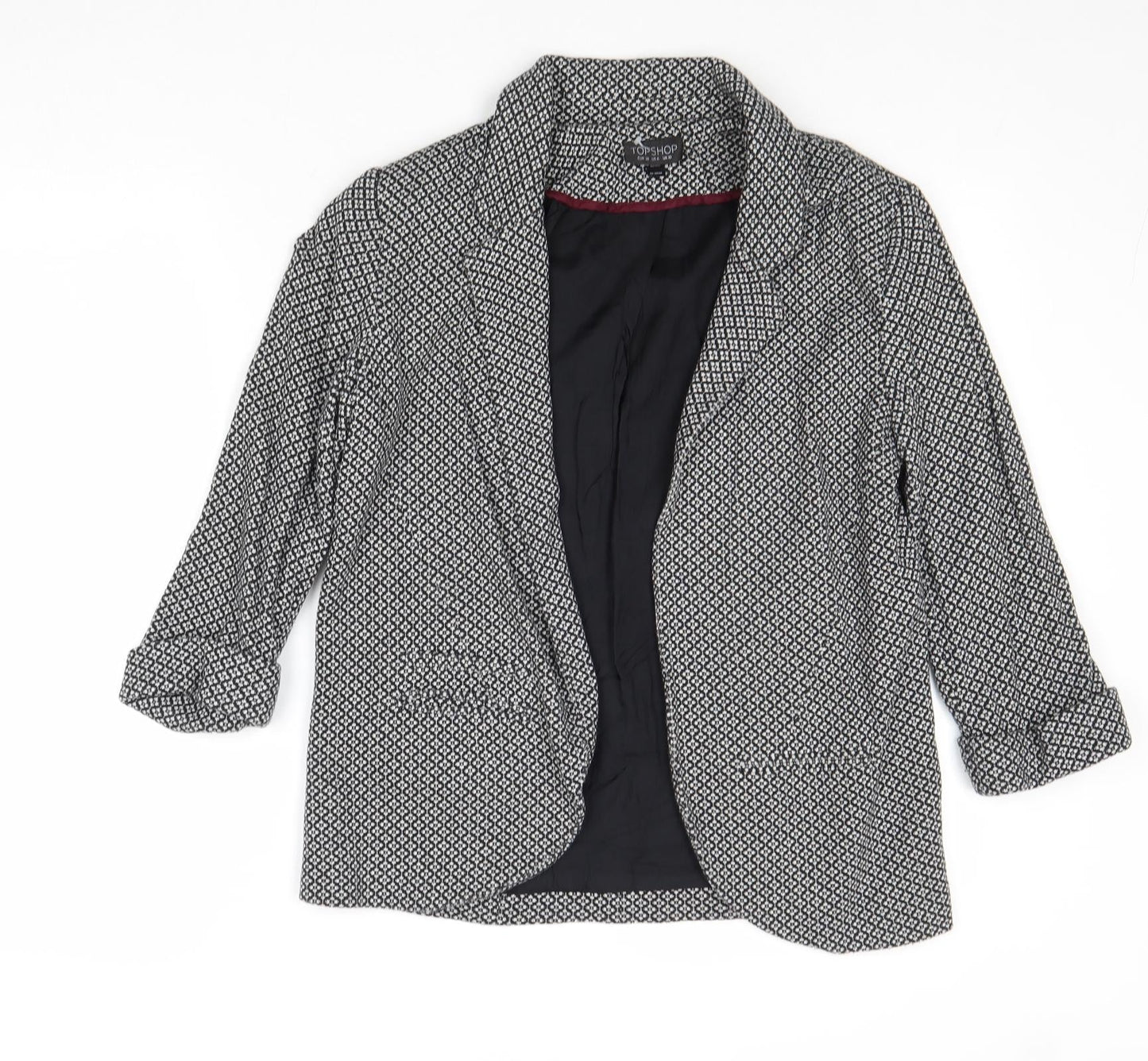 Womens UK Size 10 Topshop Black Jacket