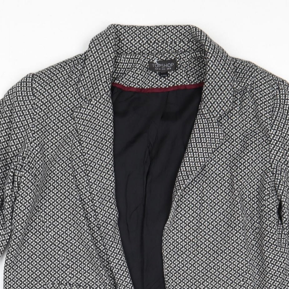 Womens UK Size 10 Topshop Black Jacket