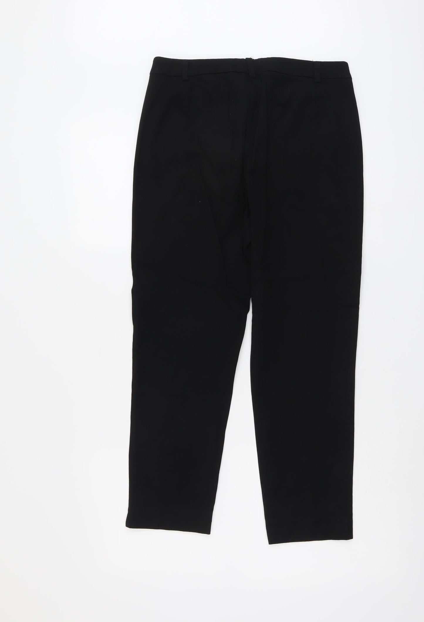 Womens UK Size 10 Marks and Spencer Regular Fit  Black Trousers