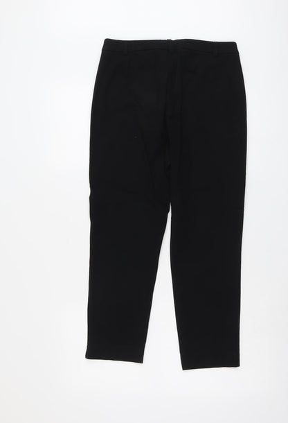 Womens UK Size 10 Marks and Spencer Regular Fit  Black Trousers