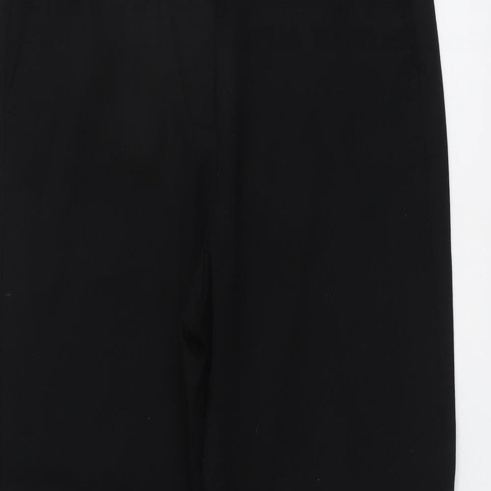 Womens UK Size 10 Marks and Spencer Regular Fit  Black Trousers