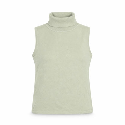 Etoile Womens Green Viscose Basic Tank Size M Roll Neck
