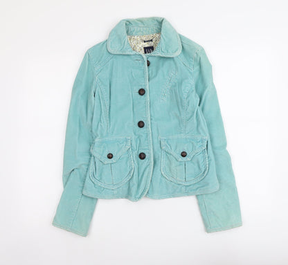 Gap Womens Blue Jacket Size 4 Button
