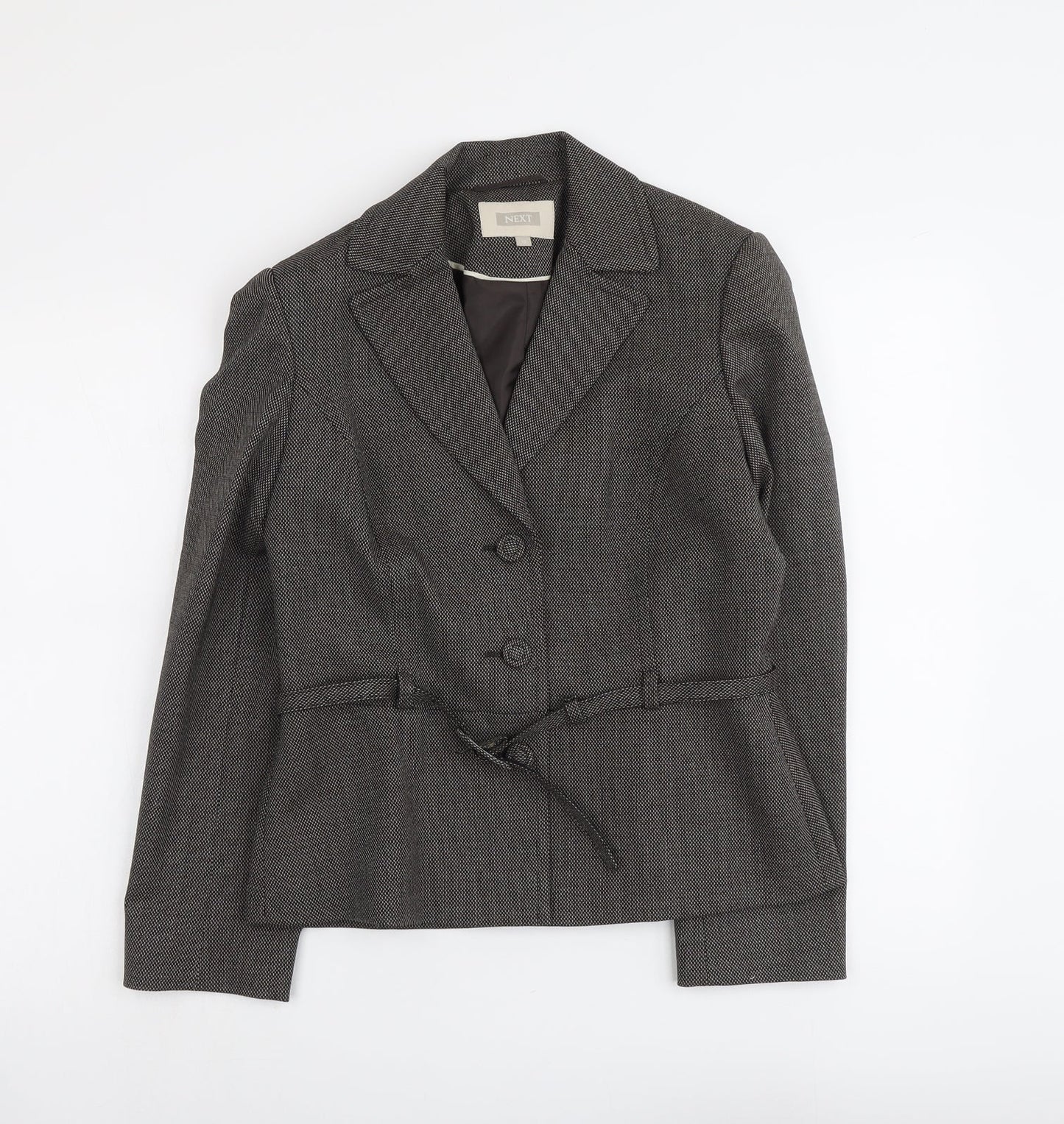 NEXT Womens Brown Polyester Jacket Blazer Size 10