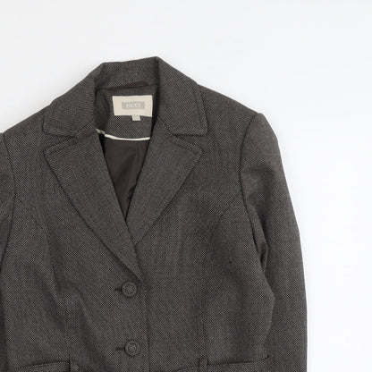 NEXT Womens Brown Polyester Jacket Blazer Size 10