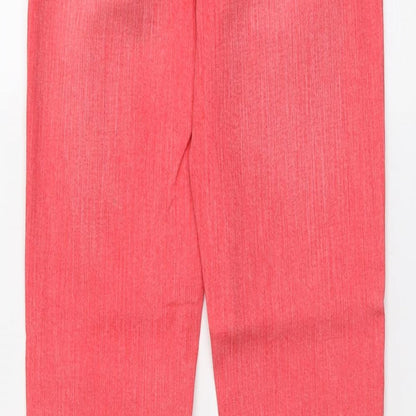 Yessica Womens Red Cotton Skinny Jeans Size 8 L32 in Regular Button