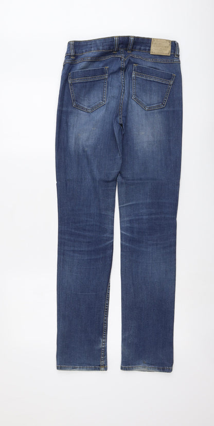 Womens UK Size 27 in RESERVED Regular Fit Straight Blue Jeans