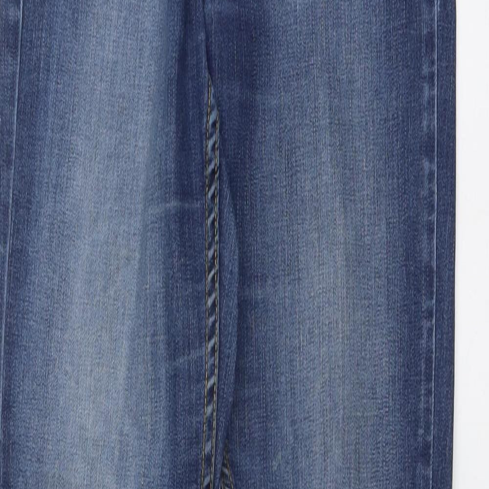 Womens UK Size 27 in RESERVED Regular Fit Straight Blue Jeans