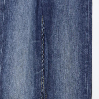 Womens UK Size 27 in RESERVED Regular Fit Straight Blue Jeans