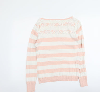 Womens UK Size M Nicole Pink Pullover Jumper