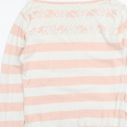 Womens UK Size M Nicole Pink Pullover Jumper