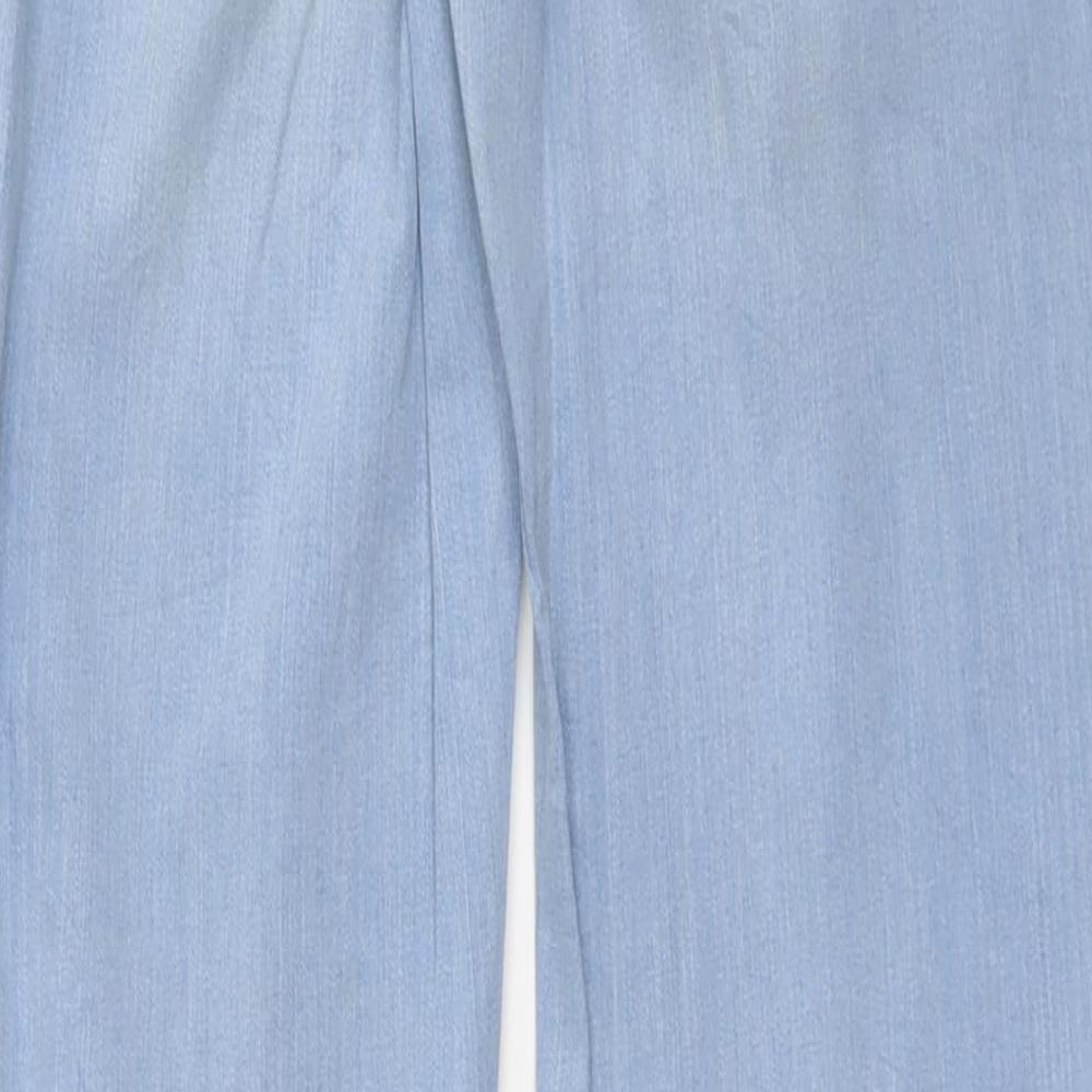 Tom Taylor Womens Blue Cotton Straight Jeans Size 30 in L32 in Regular Button