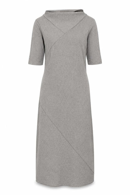 H&M Womens Grey Viscose A-Line Size 6 Boat Neck Pullover
