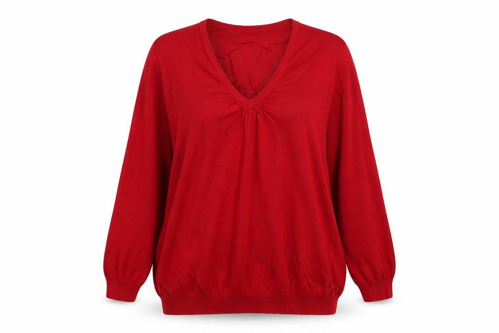 Womens UK Size 18 Marks and Spencer Red Pullover Jumper
