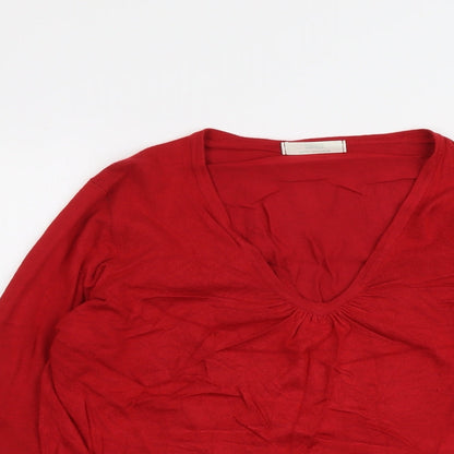 Womens UK Size 18 Marks and Spencer Red Pullover Jumper
