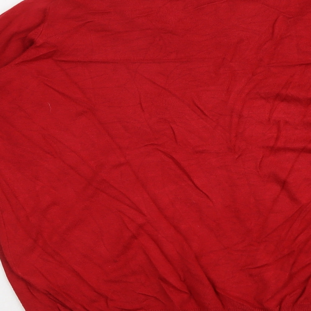 Womens UK Size 18 Marks and Spencer Red Pullover Jumper