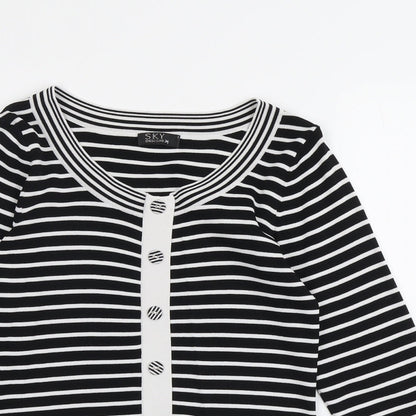 Womens UK Size XS Sky Black Pullover Jumper