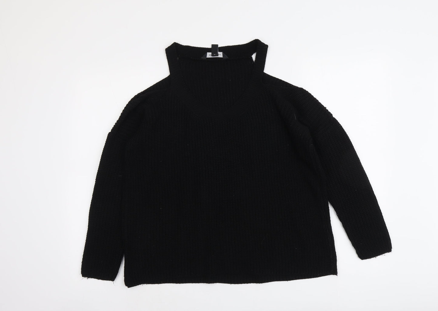 Womens UK Size M New Look Black Pullover Jumper