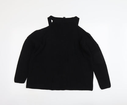 Womens UK Size M New Look Black Pullover Jumper