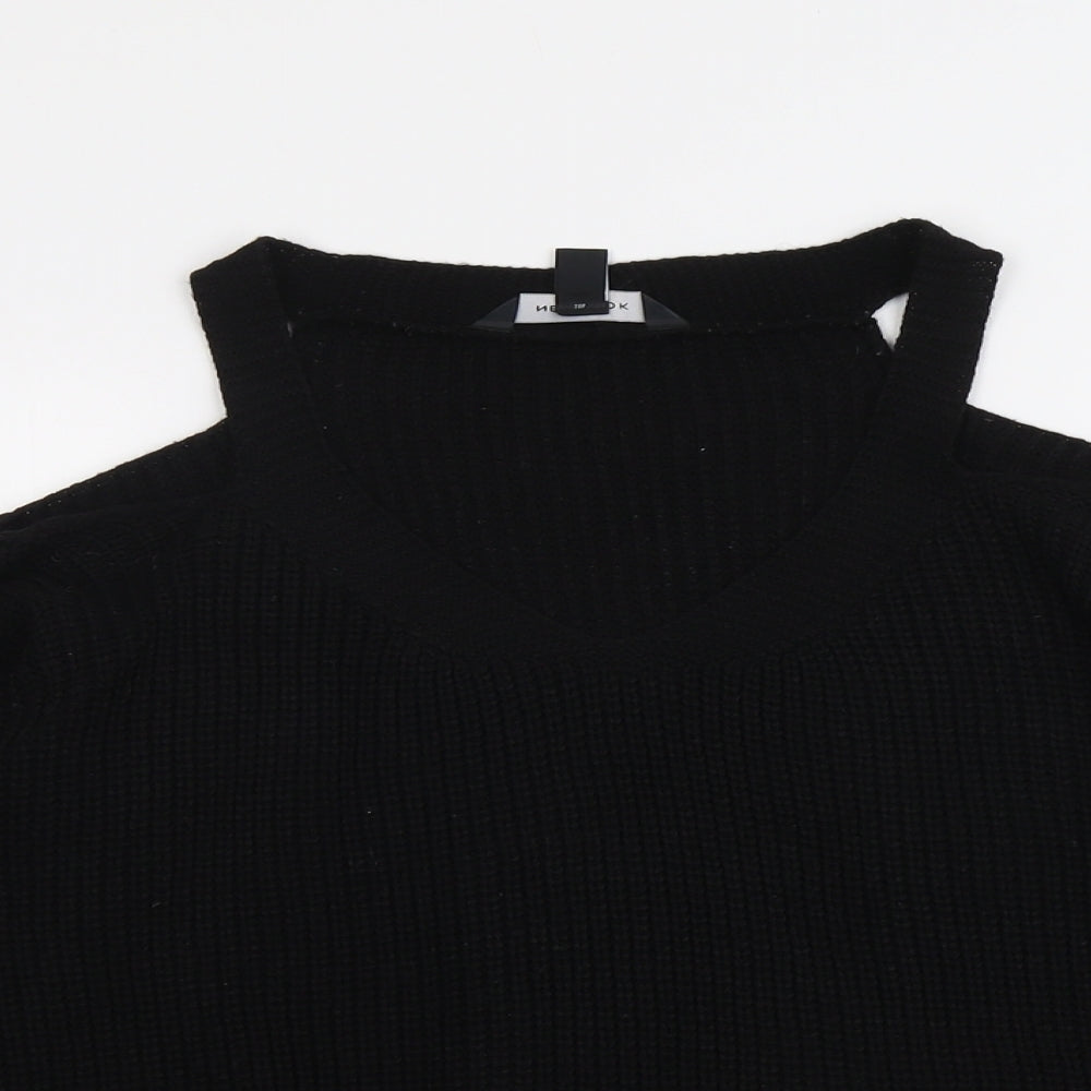 Womens UK Size M New Look Black Pullover Jumper