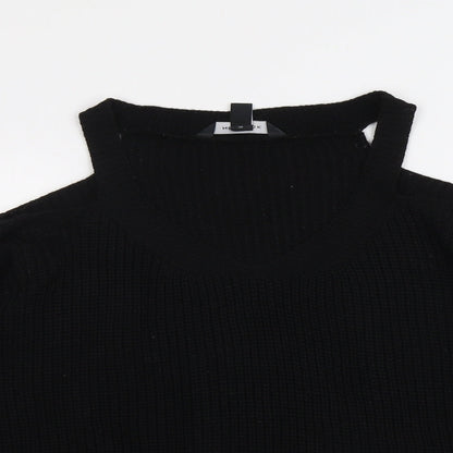 Womens UK Size M New Look Black Pullover Jumper