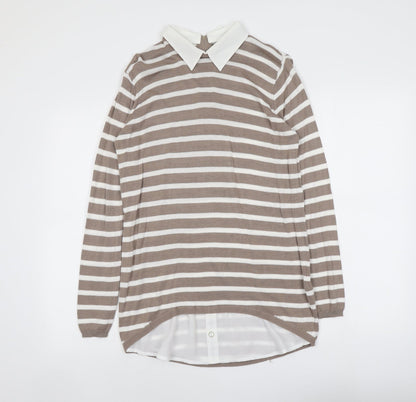Womens UK Size 10 Atmosphere Beige Pullover Jumper