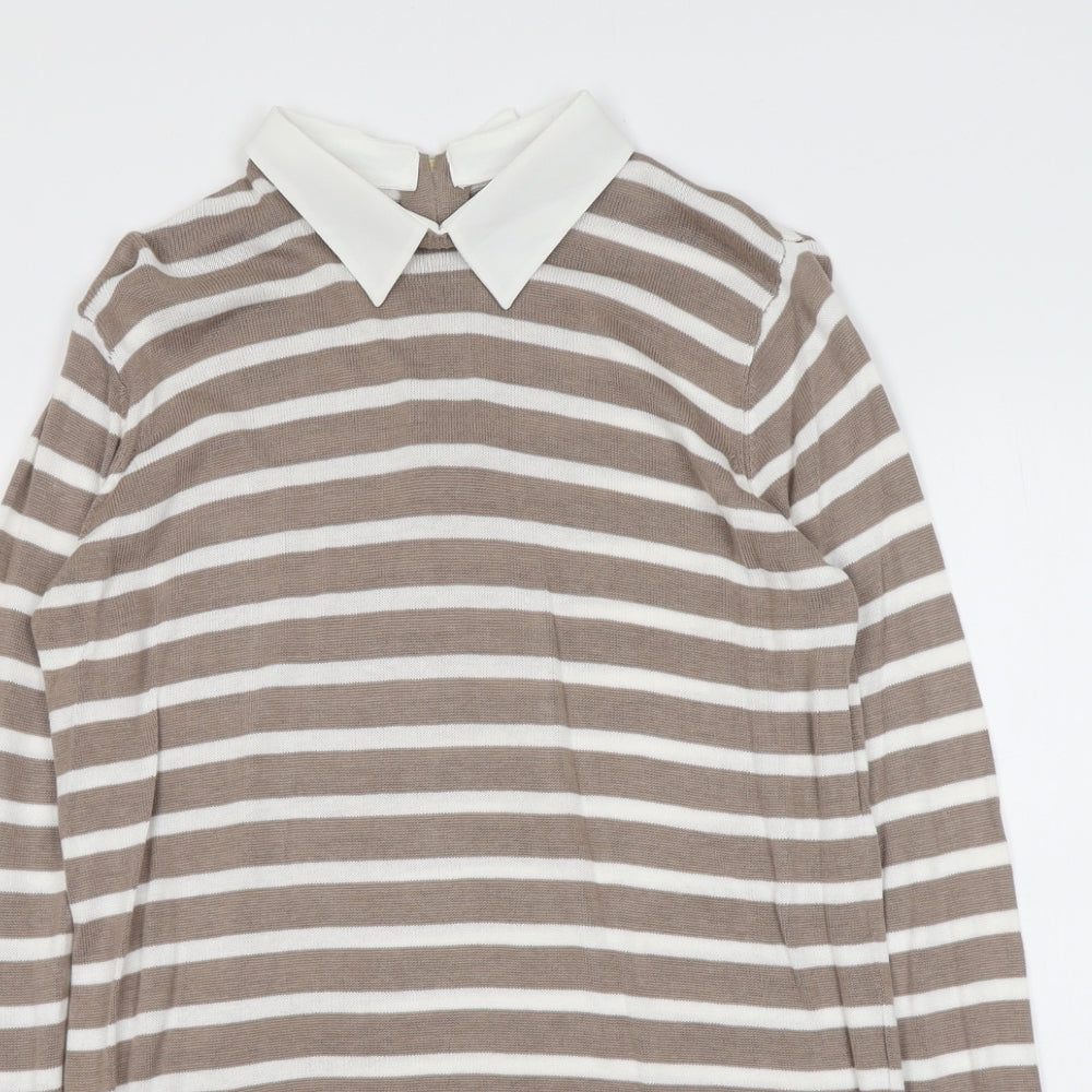 Womens UK Size 10 Atmosphere Beige Pullover Jumper