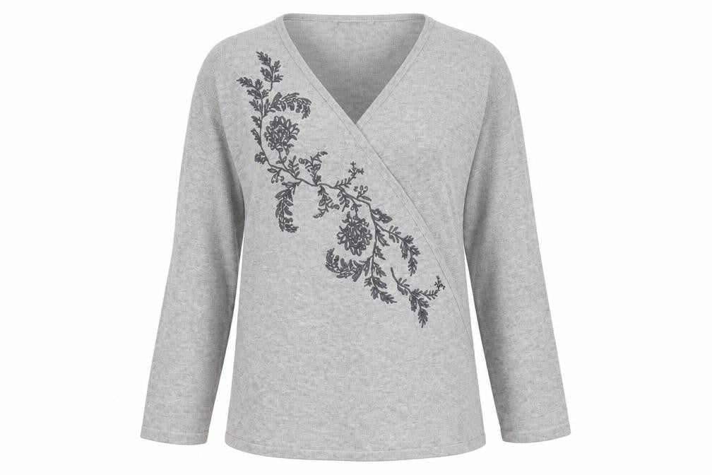 Womens UK Size XL Signature Grey Pullover Jumper