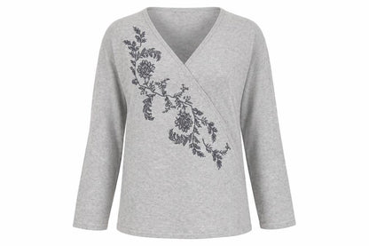 Womens UK Size XL Signature Grey Pullover Jumper