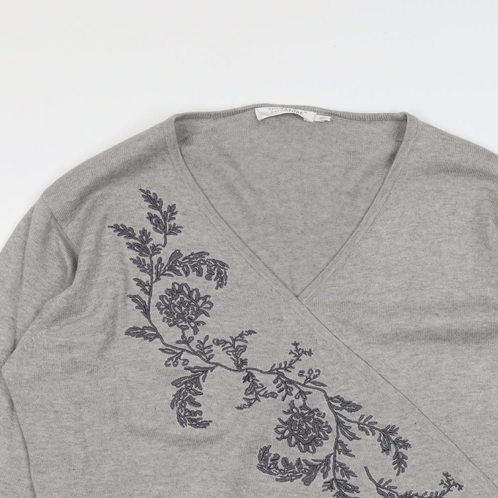 Womens UK Size XL Signature Grey Pullover Jumper