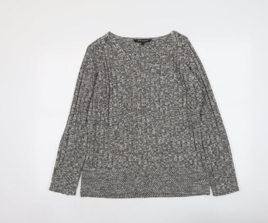 Womens UK Size L Ellie Louise Grey Pullover Jumper