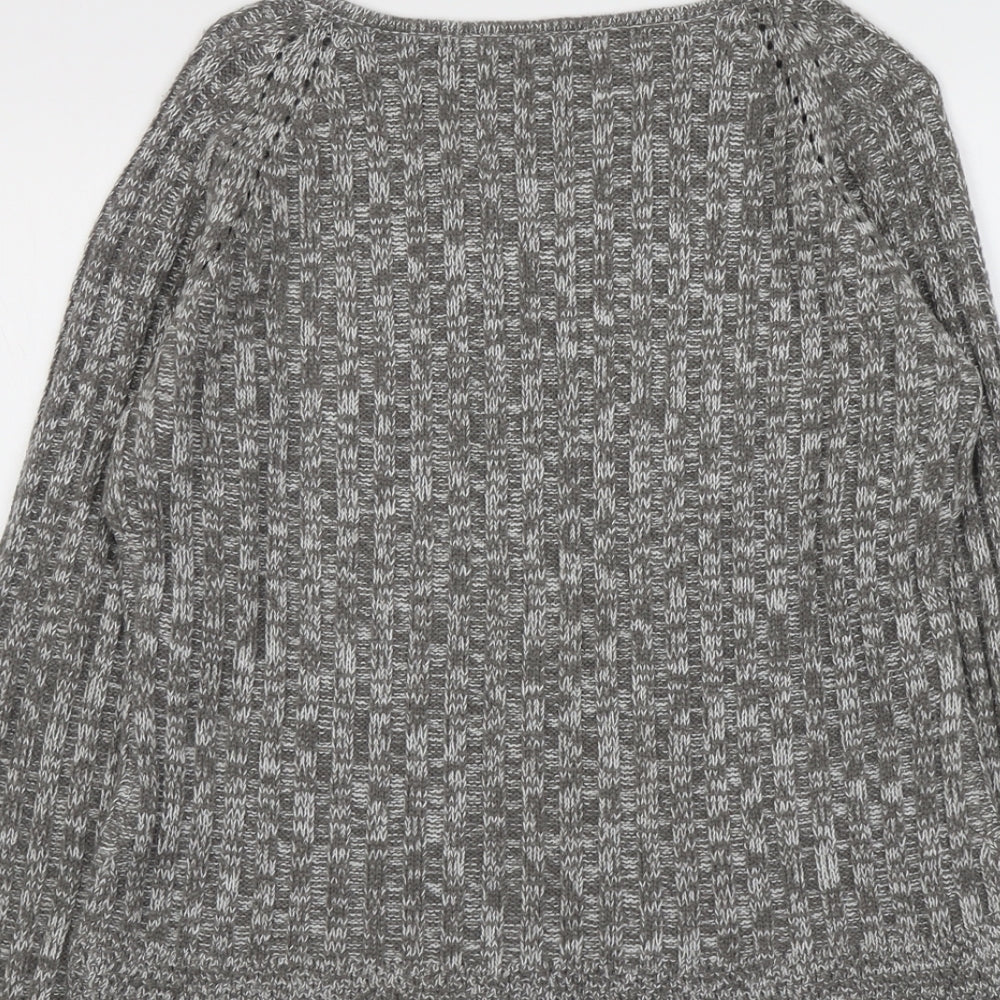 Womens UK Size L Ellie Louise Grey Pullover Jumper