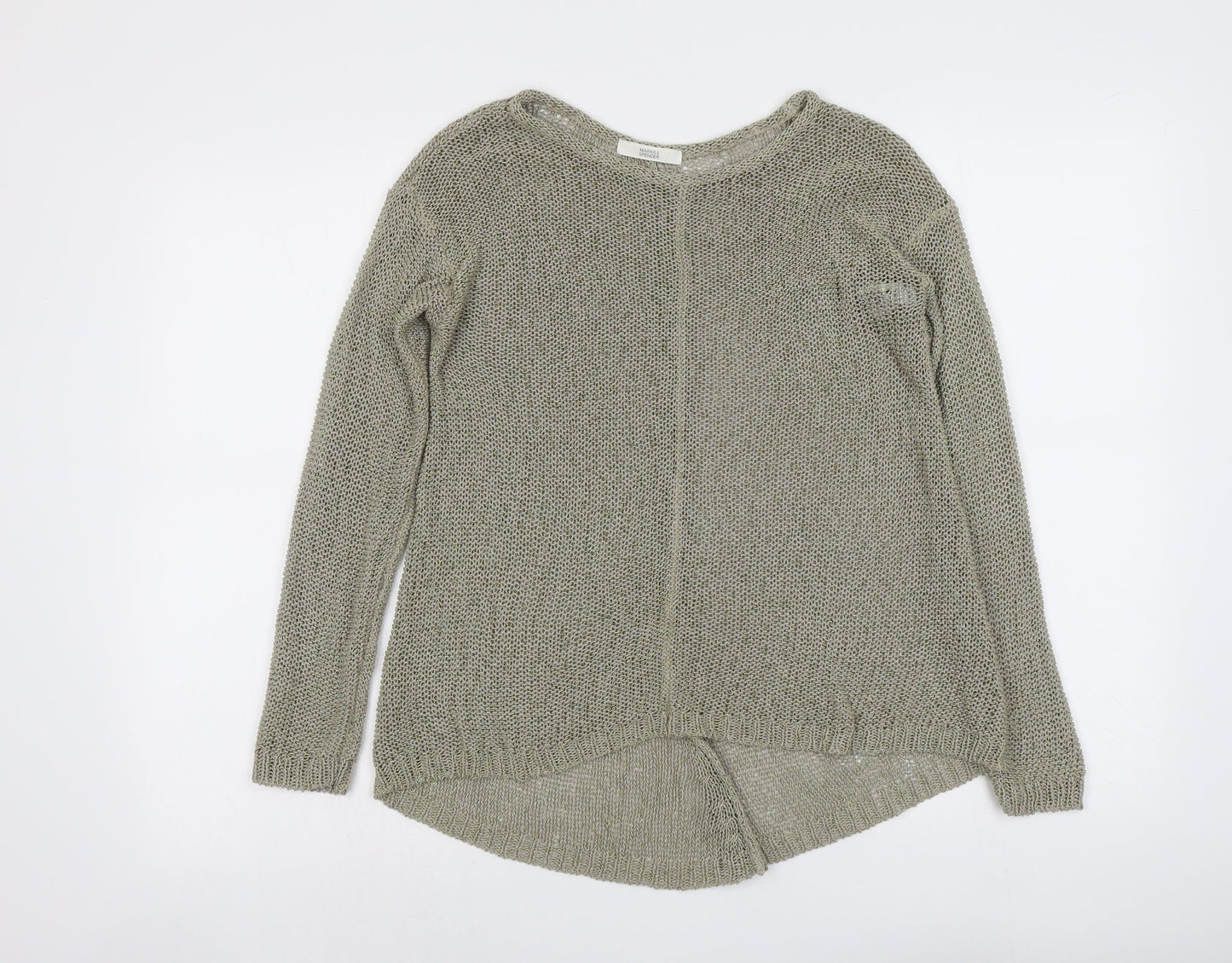 Womens UK Size 10 Marks and Spencer Green Pullover Jumper