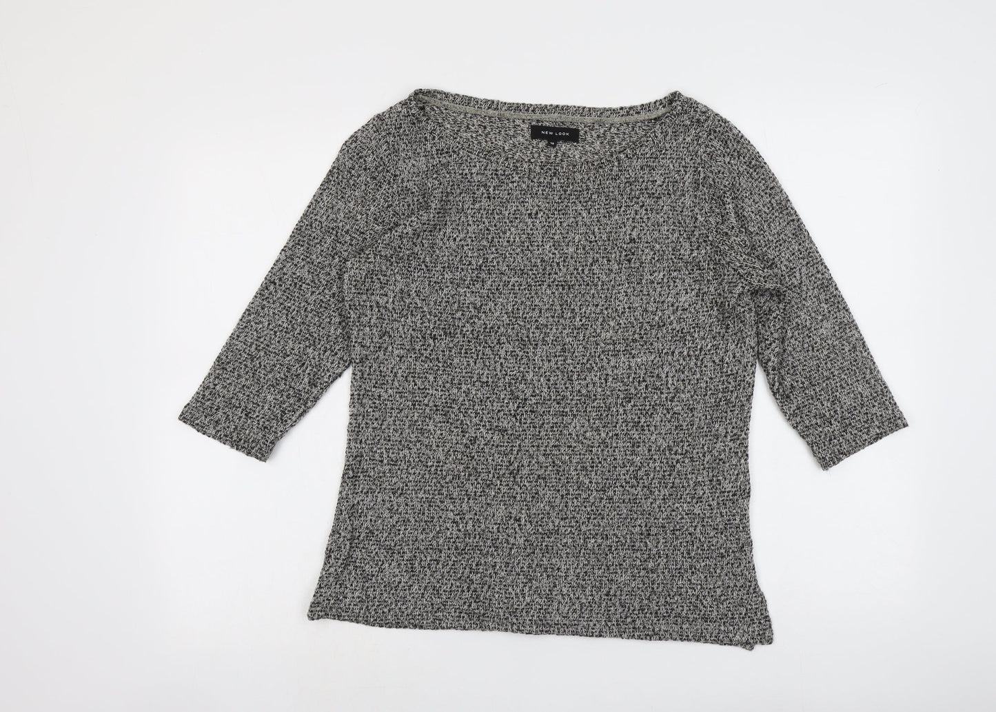 Womens UK Size 10 New Look Grey Pullover Jumper