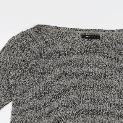 Womens UK Size 10 New Look Grey Pullover Jumper