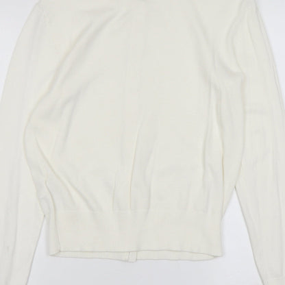 Womens UK Size L H&M Ivory Cardigan Jumper
